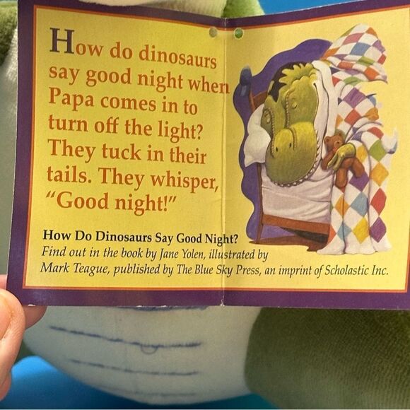 HOW DO DINOSAURS SAY GOOD NIGHT Plush toy - Picture 6 of 8